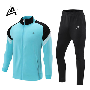 Chaqueta Deportiva Personalizada AIFRAN para Hombre con Cuello Alto y Cremallera, Pantalones Deportivos Ligeros y Transpirables, Conjunto Deportivo Atlético - Product Image 1