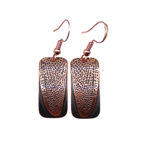 May 2025 fashion Winter <b>Christmas</b> Festivals Earrings Brass Jewelry Hammered Gold Patina Engraved Circle Long Black <b>Dress</b> Jewelry - Product Image 6