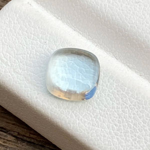 Piedra de cabujones con forma de Cojín cuadrado de Aguamarina de Color superior Natural con piedras preciosas de buen brillo para hacer joyas de 1,99 quilates - Product Image 1