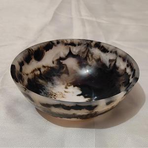 Bol à salade rond en résine de style bohème de haute qualité fabriqué à la main et poli pour la soupe nouilles riz servant des ustensiles de cuisine - Product Image 1