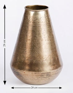 Vase en aluminium doré de luxe, vases décoratifs élégants pour mariage, festival, hôtel et cadeaux - Product Image 6