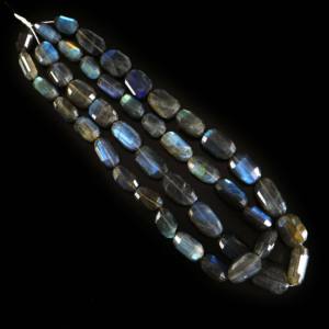 Cuentas de Labradorita Brillante Facetadas, Cuentas de Piedras Preciosas de Labradorita Natural de 16x12-22x13 mm, Hilo de 8 Pulgadas, Suministros para la Fabricación de Joyas - Product Image 2