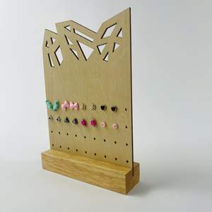 ที่ใส่ต่างหูรังผึ้งทำจากไม้สุดเก๋2025เหมาะสำหรับทั้งปลีกและคอลเลกชันส่วนตัว - Product Image 5