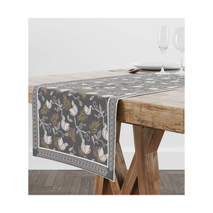 Chemin de table en coton 100% classique, tissage sergé 300 fils, durable, lavable, certifié GOTS, approvisionnement en vrac, décoration de table - Product Image 6