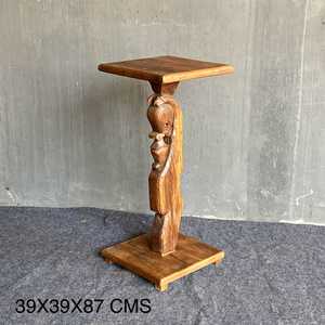 Handmade Solid Wood Side <b>Table</b> <b>Rustic</b> Antique Design Style for Living Room Bedroom or Villa <b>Console</b> Furniture for Hotel Use - Product Image 5