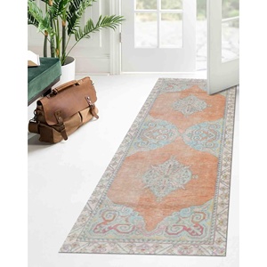 Tapis imprimé de style persan, motif ethnique, tapis de luxe lavable en machine, avec poils doux - Product Image 4