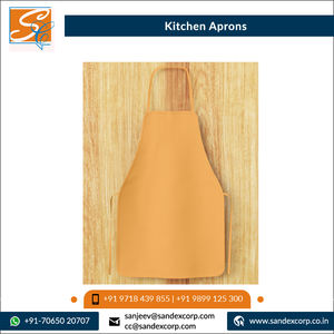 Excellent Quality Eye Catching Design Hot Selling 100% Cotton <b>Kitchen</b> Cooking Cross-back Denim <b>Aprons</b> Wholesale in India - Product Image 4