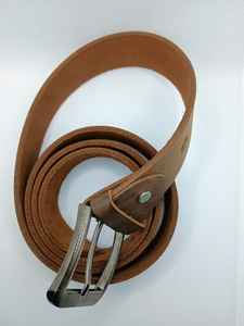 Cinturones de piel de vaca para hombre con estilo personalizados al por mayor con aleación elegante para hebilla con logotipo personalizado - Product Image 2