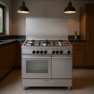 UNICA UR965MI Stainless Steel Class a Gas Cooker and 5 Zone Electric <b>Oven</b> 90x60x95cm Ranges - Product Image 3