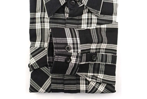Chemise pour homme en coton, élégante, formelle, à séchage rapide, décontractée, à carreaux - Product Image 3