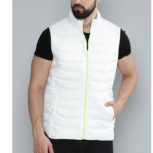 Logo personnalisé gratuit veste de vente chaude pour les hommes personnalisé duvet de canard brillant jaune bulle veste et gilet pull élégant Softshell veste - Product Image 5