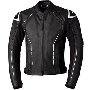 Chaquetas de Motocicleta Unisex de Cuero PU, Chaqueta Protectora de Motocicleta de Cuero Transpirable y Cómoda con Armadura - Product Image 3