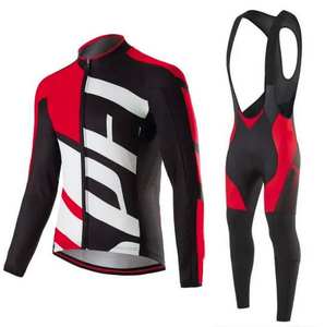 Venta al por mayor de Compresión Ligera Hombres/Mujeres Ciclismo Conjuntos Secado Rápido Transpirable Manga Larga Top Tallas Grandes Ciclismo Uniforme - Product Image 2