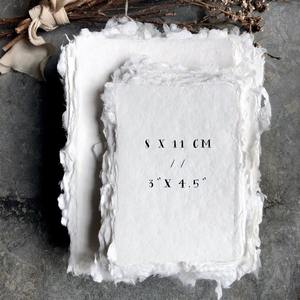 Elegancia rústica Abraza el encanto del papel de borde Deckle - Product Image 2