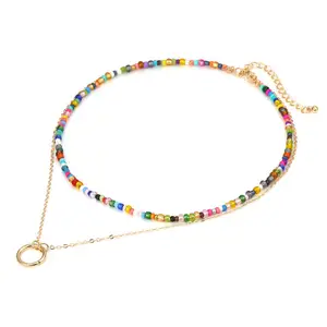 Wholesale summer designs bohemian boho bead hippie necklaces