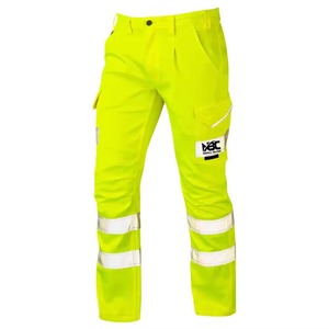 Mens Hi Vis <b>Waterproof</b> Reflective <b>Work</b> Trousers High Visibility Mens Multi-pocket. - Product Image 2