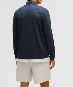 High Quality New Breathable Men Activewear Quarter Zipper Crewneck Sweatshirt High Quality Durable Winter Streetwear Sweatshirt - Product Image 2