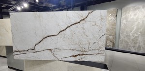 Carreaux de dalle en porcelaine polie de qualité AAA 80x160cm Style européen Design moderne isolation thermique anti-dérapante utilisation de mur de sol en brique réfractaire - Product Image 4