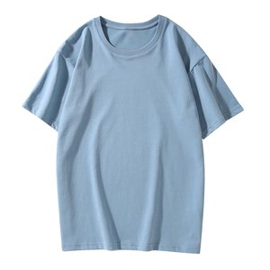 T-shirt ample et lourd, logo surdimensionné, épaules tombantes, personnalisable, vente en gros, 100% coton, t-shirts vierges pour hommes, impression personnalisée - Product Image 2