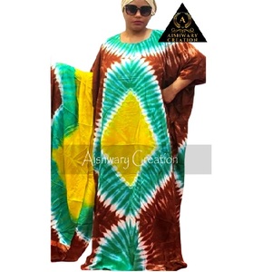 Custom Autumn Season Breathable <b>Kaftan</b> Dress <b>Plus</b> <b>Size</b> Hand Work Eco Friendly Free <b>Size</b> ODM - Product Image 2