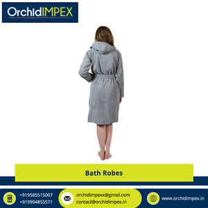 Bata de baño unisex de algodón 100% Bata de verano hasta la rodilla del proveedor superior a precio de mercado excepcional - Product Image 3