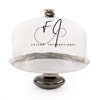 Dômes en verre borosilicate transparent fait à la main sur mesure Dôme en verre décoratif pour support de gâteau