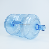 Bouteille d'eau en plastique transparente de 11,3 L, 15 L, 18,9 L, 5 gallons, 19 L, avec poignée, pour la vente en gros directe usine
