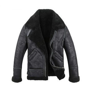 Veste en cuir vintage décontractée de conception personnalisée OEM pour hommes style extérieur moto veste en cuir PU pour hommes - Product Image 1