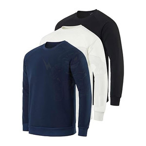 Sudadera de cuello redondo de lana de felpa suave para hombre, suéter Atlético acogedor, suéter cálido, logotipo personalizado, ropa informal con estampado Dtg - Product Image 1
