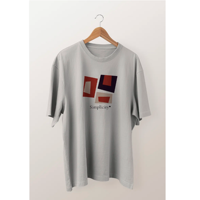 T-shirt Homme Personnalisé Bleu 100% Coton, Vente en Gros, Grande Taille, Impression, Tissu Tricoté, Formel, Infroissable, Direct Usine