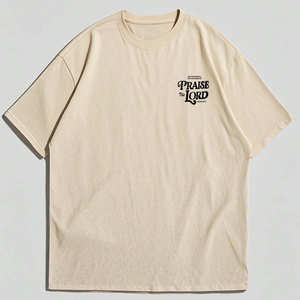 เสื้อยืดผู้ชายคอวีทรงปกติ ผ้าฝ้ายถักคุณภาพสูง 100% ตกแต่งขอบตัดกัน รับสั่งพิมพ์ลายตามแบบ OEM ขายส่ง - Product Image 1