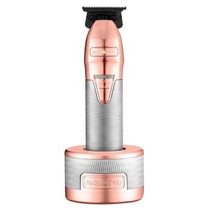 Tondeuse à cheveux sans fil rose doré avec base de charge, étanche, alimentation USB/piles, en acier inoxydable, lavable, pour usage domestique (US/UK) - Product Image 4