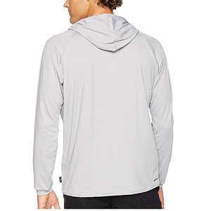 Vente en gros oem logo broderie personnalisée couleur unie sweat à capuche en polyester promotionnel unisexe pas cher pour hommes - Product Image 4