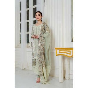 Combinaison de soirée brodée Aizal Ashfaq, prête à être cousue - Product Image 1