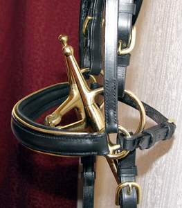 Brida negra completa de alta calidad de cuero genuino FABRICANTE de brida de caballo - Product Image 3