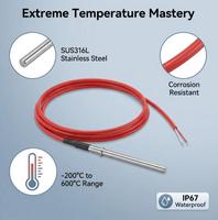 Sonde de température PT100 haute précision SR101-1, classe AA, sonde RTD, précision 1C, plage -200°C à 600°C, montage multi-fils pour