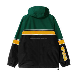 Veste coupe-vent légère pour femmes Veste de sport à fermeture éclair et bloc de couleur Manteau décontracté à manches longues Jogging Veste coupe-vent à capuche à vendre - Product Image 3