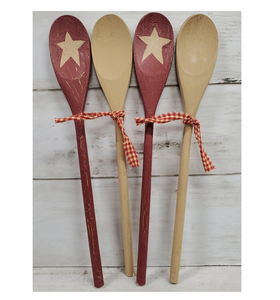 ช้อนไม้ทำด้วยมือคุณภาพสูงแบบกำหนดเอง4ชิ้นพิมพ์โลโก้ตามสั่ง - Product Image 1
