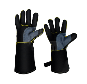 Gants de soudage en cuir de vachette fendu de haute qualité en cuir résistant à la chaleur soudeurs gants de protection des mains de sécurité du Pakistan - Product Image 1
