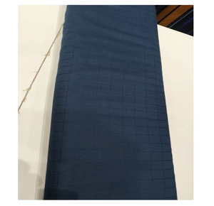 Tissu pour costume homme, motif à carreaux bleu foncé, matière textile pour vêtements formels, pantalon, blazer, tissu pour couture, rouleau - Product Image 4