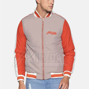 แจ็กเก็ตบอมเบอร์แจ็คเก็ตของผู้ชายโลโก้ออกแบบได้ตามที่ต้องการทำจากผ้าใบโพลีเอสเตอร์รุ่นใหม่ขายส่ง - Product Image 1