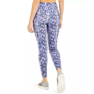 Leggings a compressione da donna Ideology a vita alta con stampa pitone, design personalizzato, pantaloni da palestra a gamba svasata, taglie dalla XS alla 3XL - Product Image 2