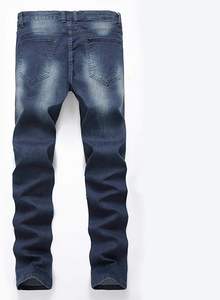 Hot Selling Washed Fitted Denim <b>Jeans</b> Pants For Men Blue Color Cotton Denim <b>Jeans</b> Baggy Style Men's Denim Pants - Product Image 2