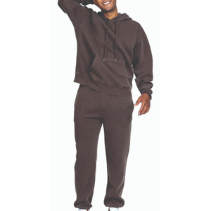 High Quality Custom Cotton Fleece <b>Hoodies</b> Sweatpants Set Wholesale Men's Jogging Suit <b>Maternity</b> Feature Custom Logo Tracksuit - Product Image 1