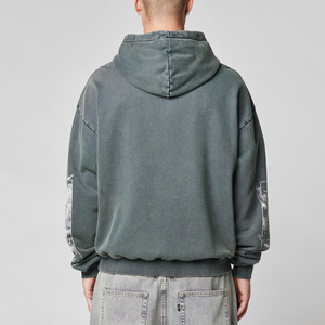 Custom Streetwear Hoodies Unisex Casual Moda Pullover Hoodies Mens Terry Sudadera con capucha - Product Image 4
