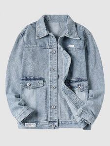 Vestes Denim Hiver Vintage pour Homme Bouton Avant 100% Coton Tendance Eco-Friendly 2025 Styles - Product Image 3