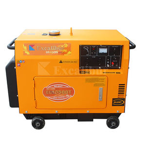 Xách tay <span class=keywords><strong>Excalibur</strong></span> 5 KVA im lặng Máy phát điện diesel rồng loạt duy nhất giai đoạn ede6500t 3000rpm 60Hz EPA nhà 24V AC/DC 100% đồng - Product Image 6