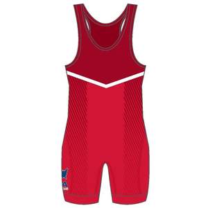 เสื้อกล้ามมวยปล้ำสีฟ้าไซส์ใหญ่ผ้าโพลีเอสเตอร์พิมพ์ลายดิจิตอล100% สั่งทำได้ - Product Image 2