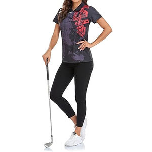 Nuevos polos estampados 100% algodón para mujer de alta calidad nueva moda algodón poliéster mujeres polos estampados - Product Image 4