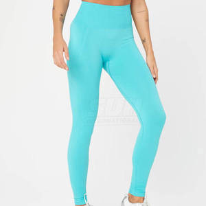 High Quality <b>Cheap</b> Price Wholesale Women Yoga <b>Leggings</b> Mid Solid Quick Dry Breathable Best Selling Latest Design for Online Sale - Product Image 6